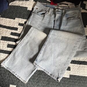 Levi's Light Blue Ribcage Straight Leg Jeans size 30 signs of wear